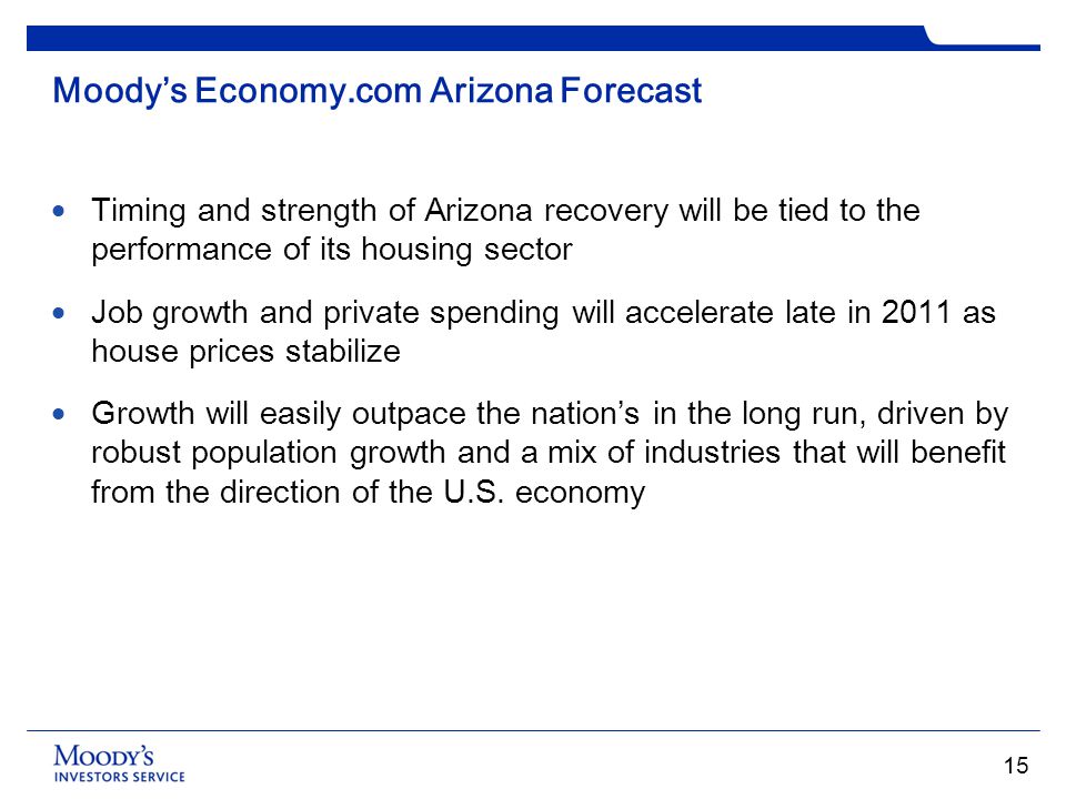 Moody’s Economy.com Arizona Forecast