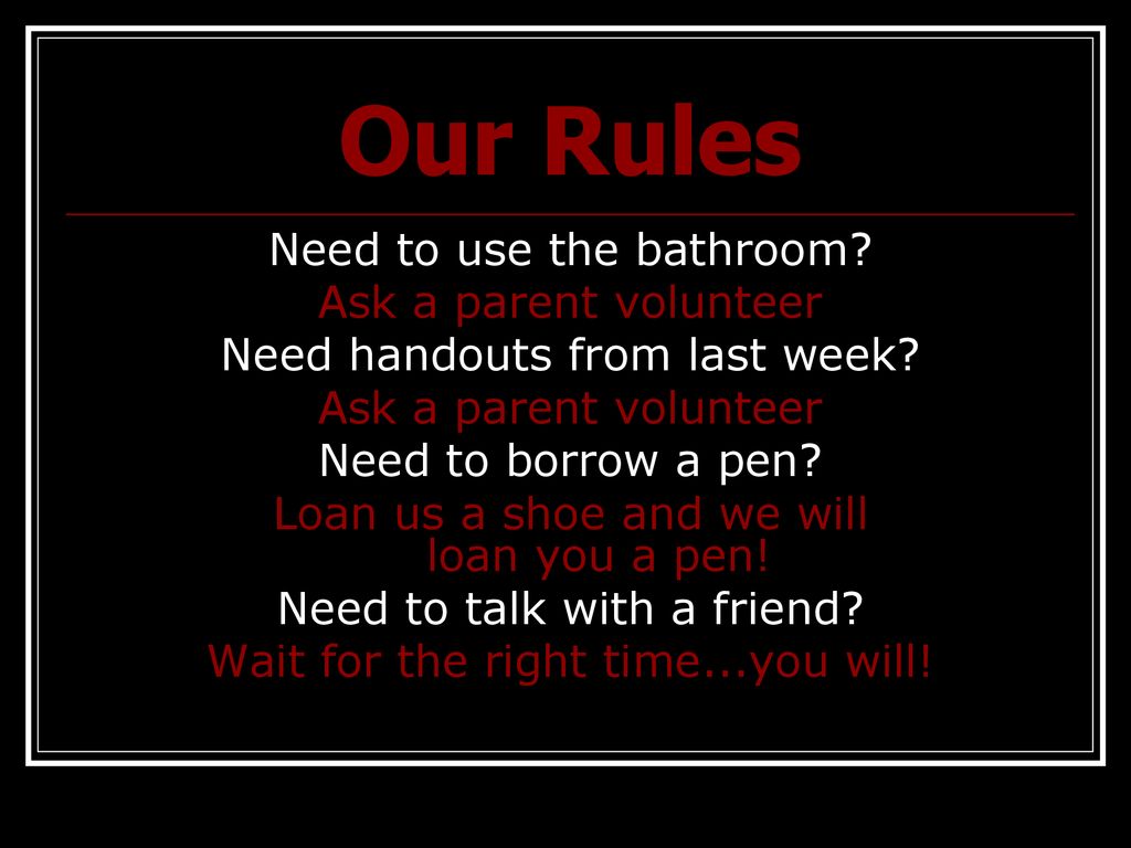 Our Rules