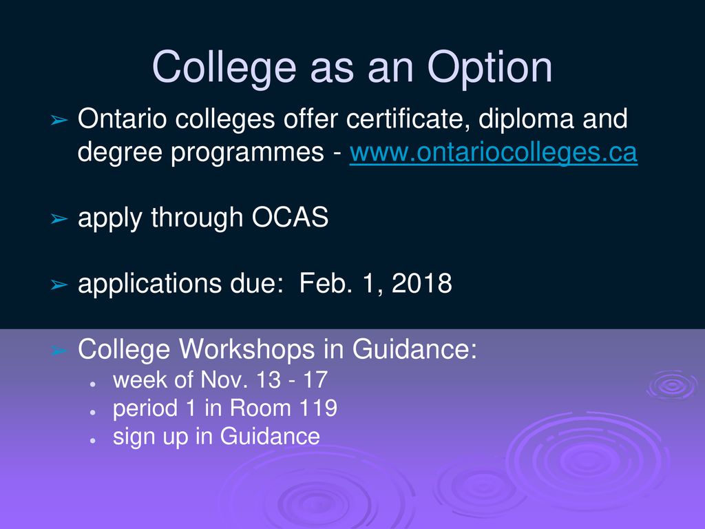 ONTARIO UNIVERSITIES ON-LINE APPLICATION PRESENTATION November ppt download