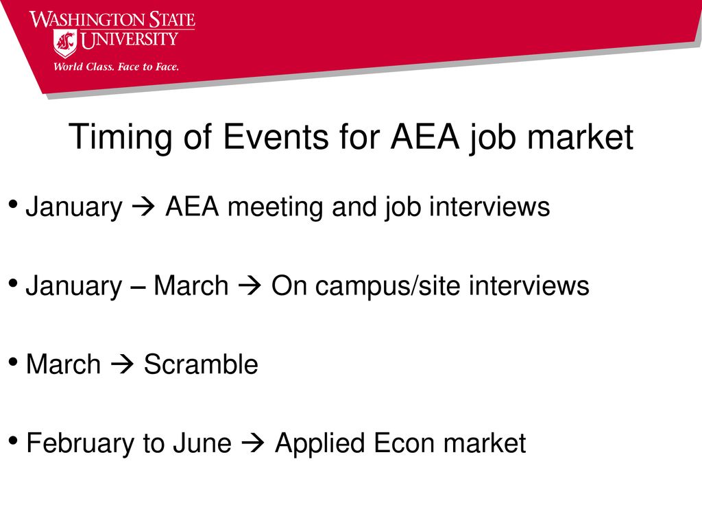 The PhD Job Market Fall Meeting 1 ppt download