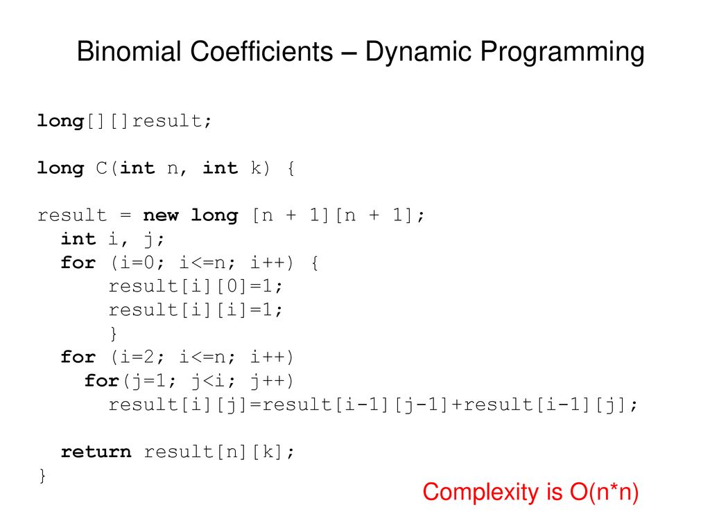 Binomial Coefficients Ppt Download