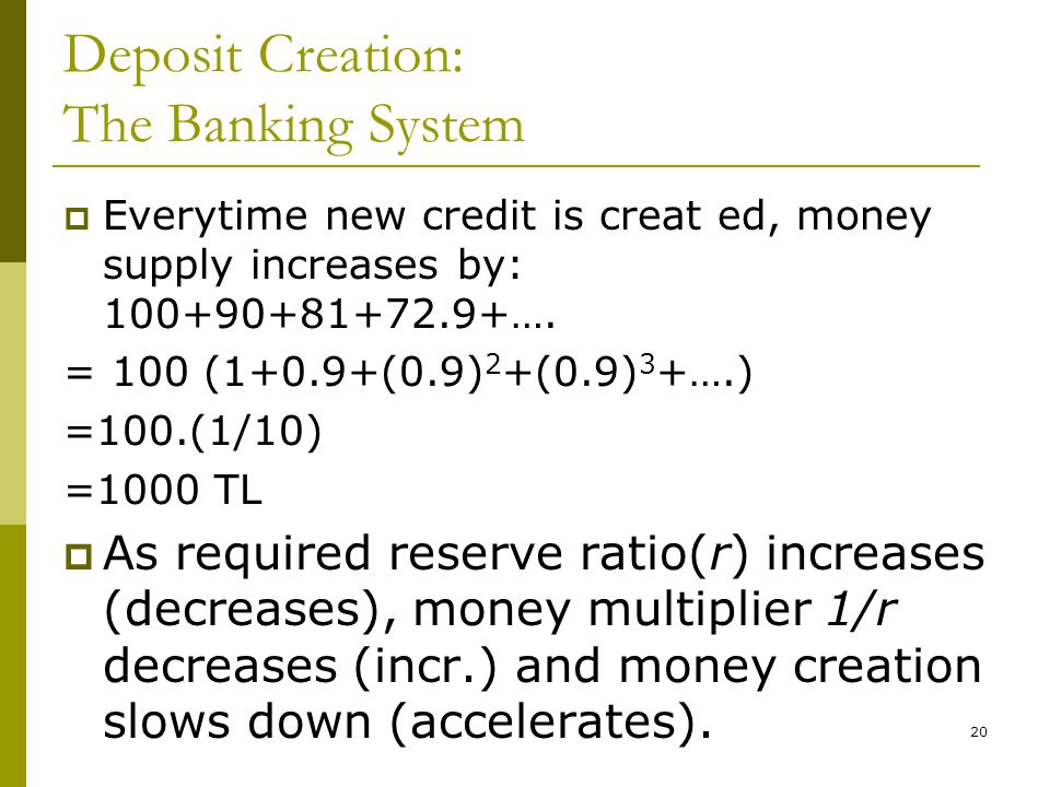 Deposit Creation: The Banking System