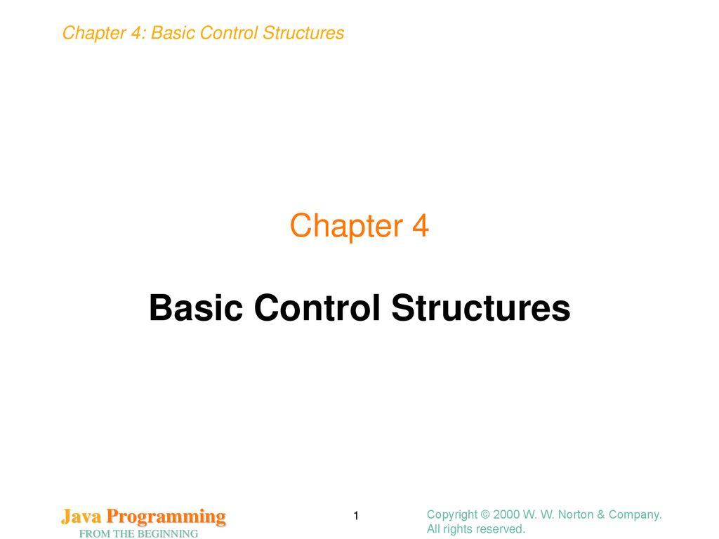 Basic Control Structures - ppt download