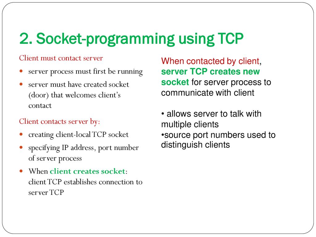 Socket Programming. - ppt download