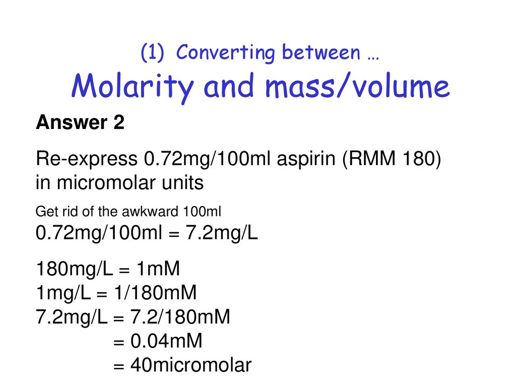 Pharmaceutical Calculations (3) - ppt download