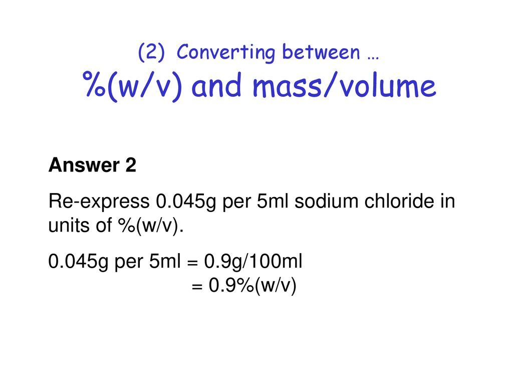 Pharmaceutical Calculations 3 Ppt Download