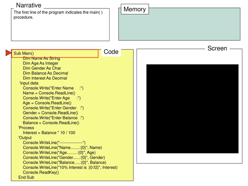 VB.Net Programming Console Application - ppt download
