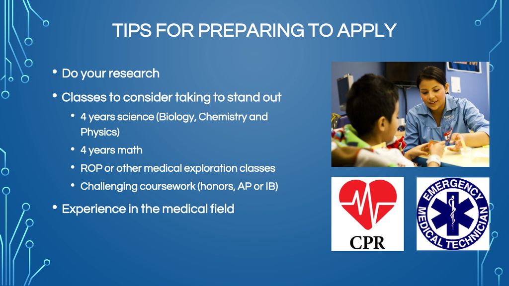 TIPS FOR PREPARING TO APPLY