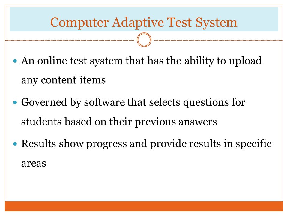 Test Item Bank System And Computer Adaptive Test System - ppt download