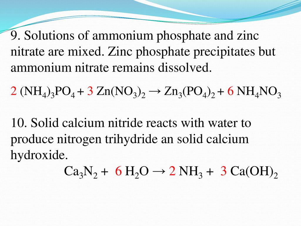 Zinc nitrate formula