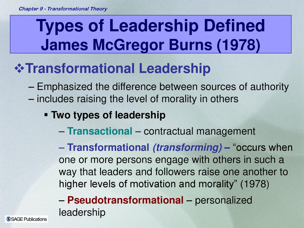 james burns transformational leadership