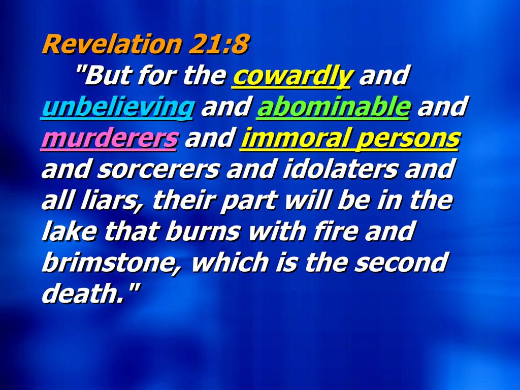 Revelation 21:8