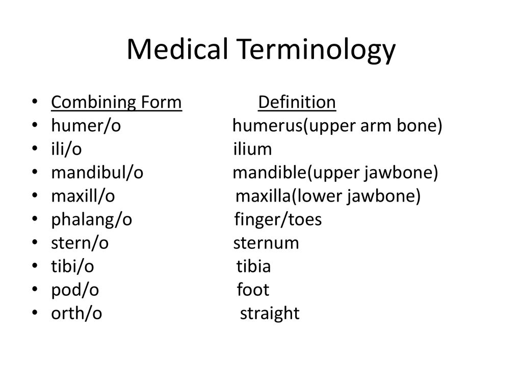 Medical Terminology Skeletal System. - ppt download