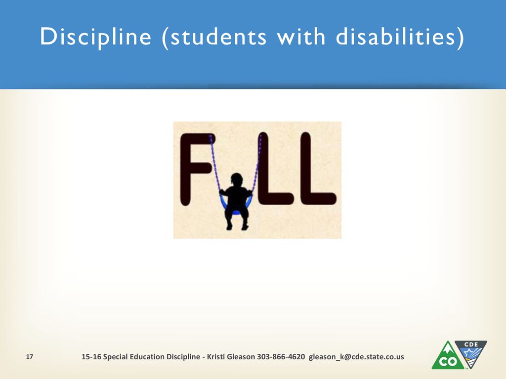 Discipline (students with disabilities)
