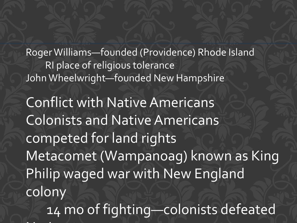 Conflict with Native Americans