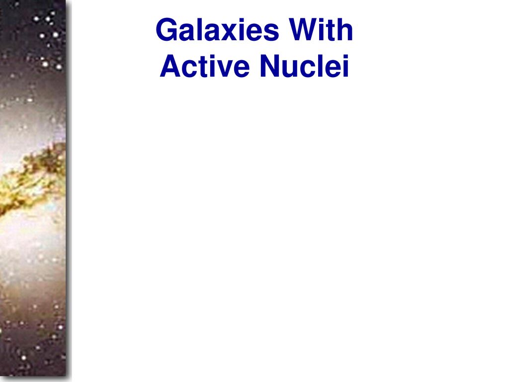 Galaxies With Active Nuclei