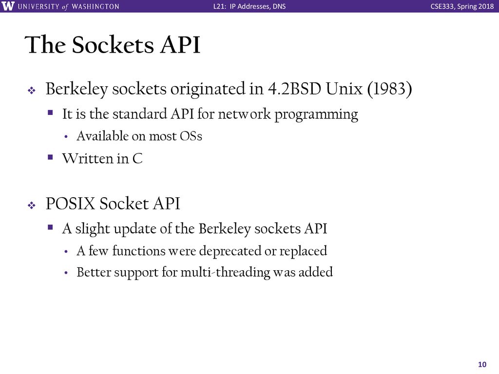 IP Addresses, DNS CSE 333 Spring ppt download