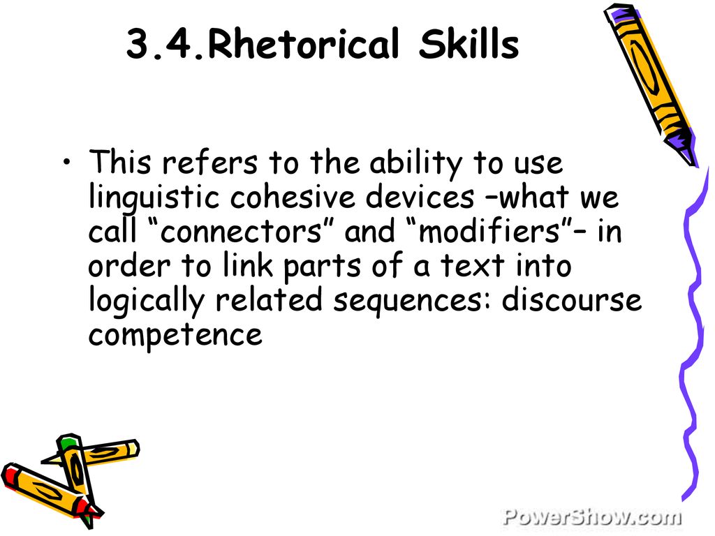 rhetorical skills meaning