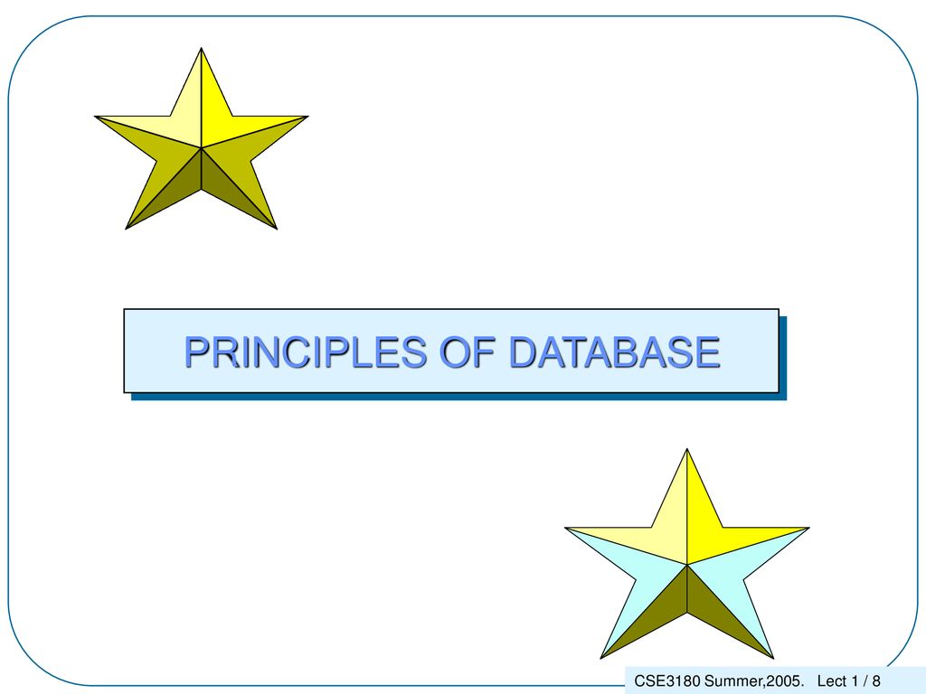 ‘Principles of Database Systems’ November 22nd to December 10th, ppt ...