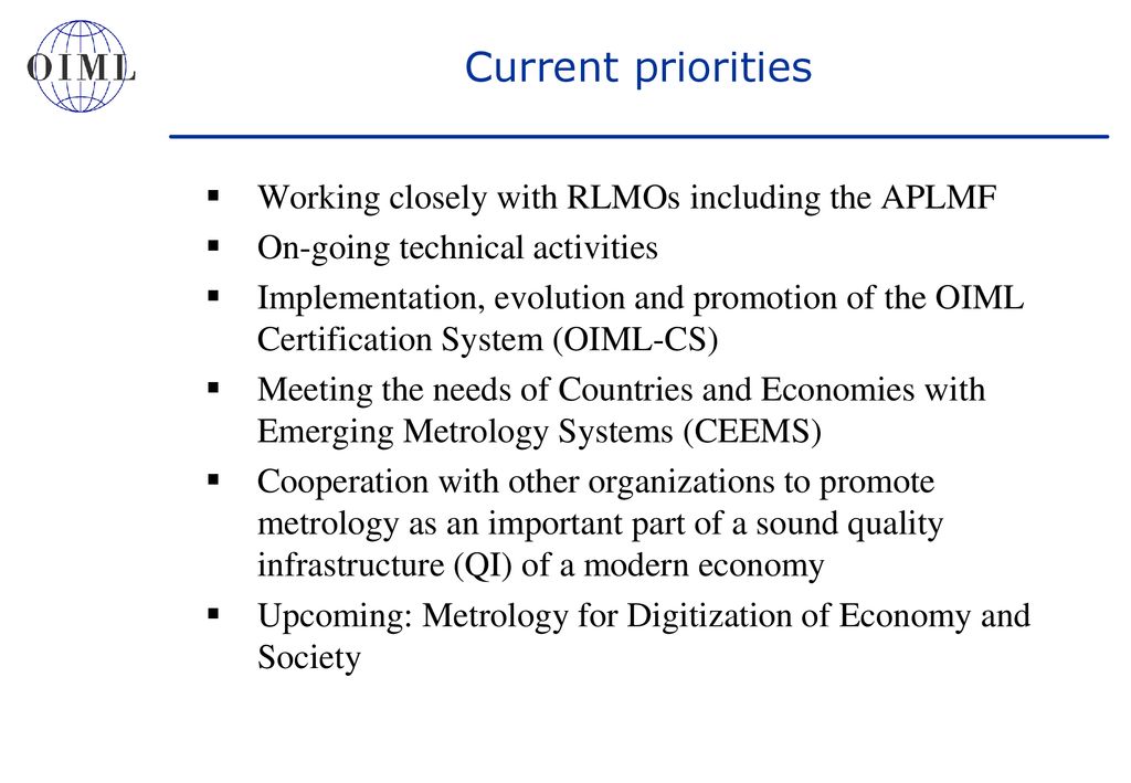 Current priorities Working closely with RLMOs including the APLMF