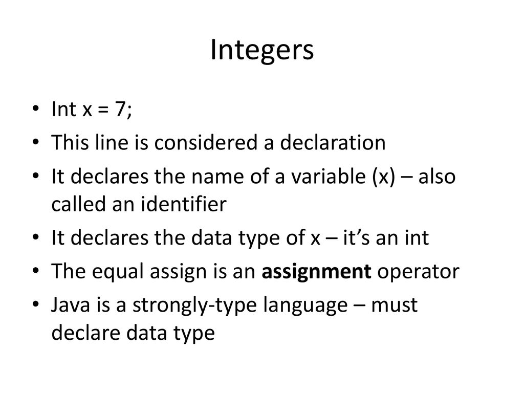 Variables & Data Types Java. - ppt download