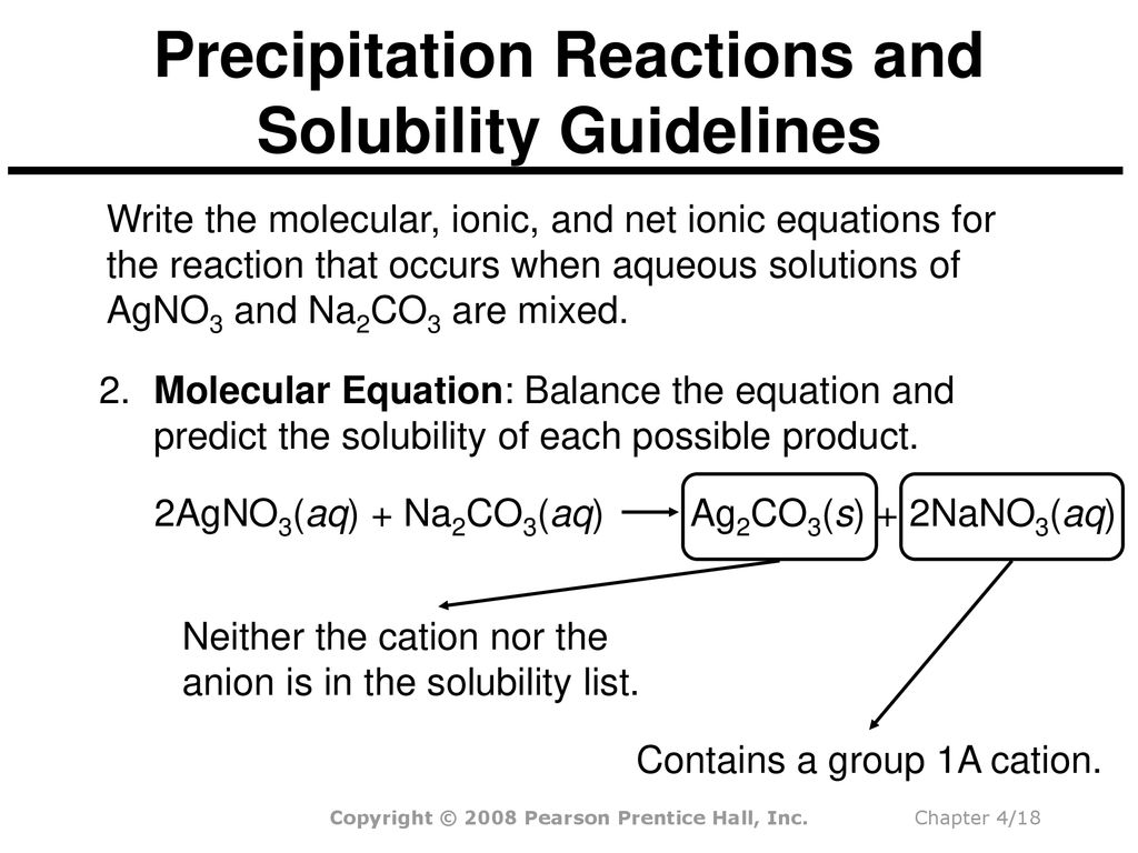 Chapter 4: Reactions in Aqueous Solution - ppt download