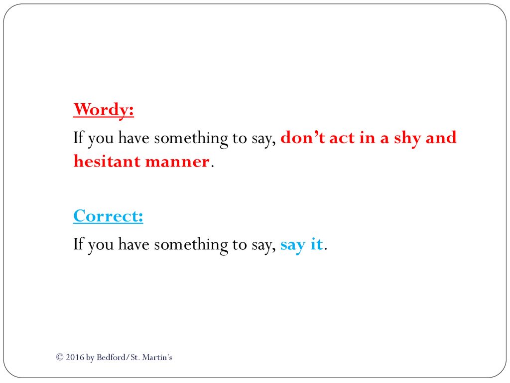 Word Choice © 2016 by Bedford/St. Martin’s. ppt download