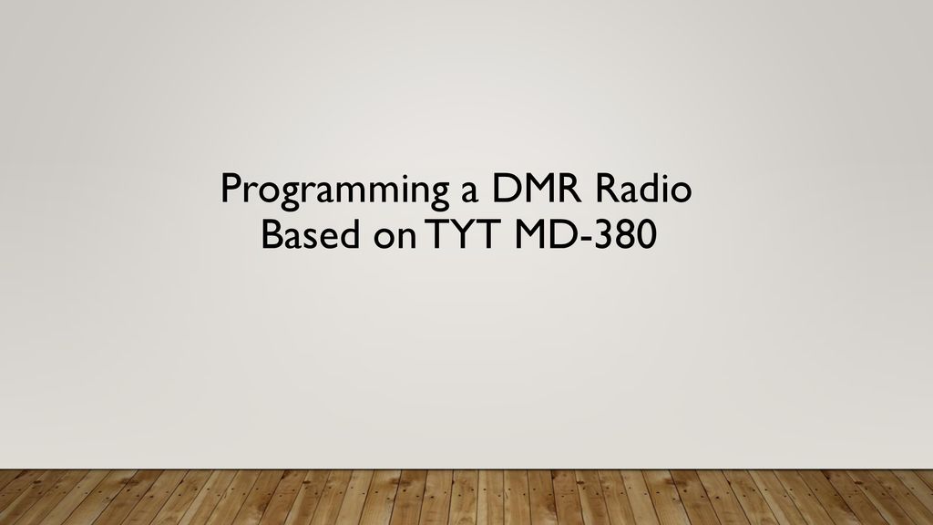 Programming a DMR Radio