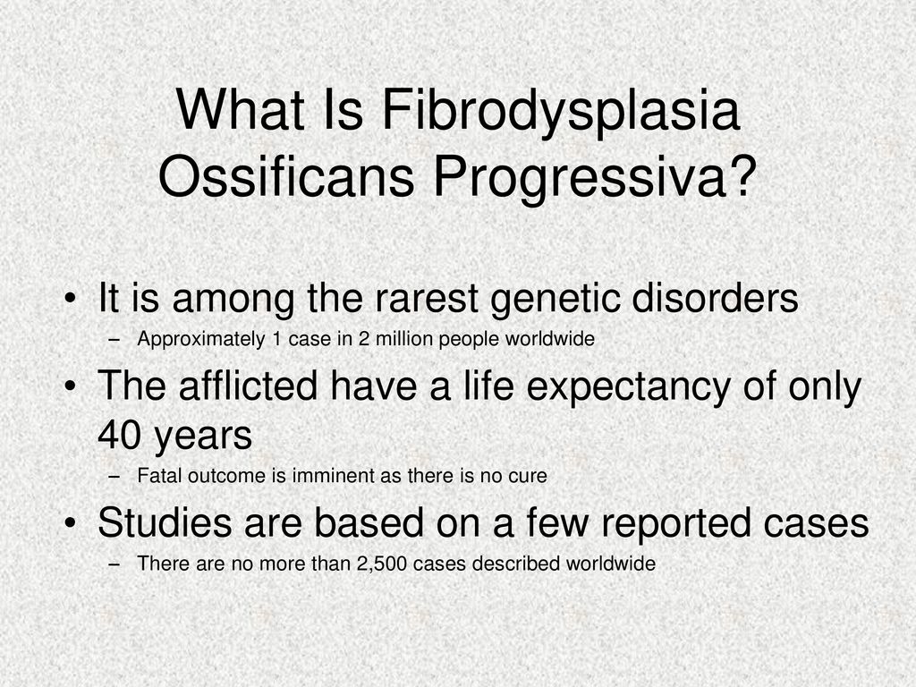 What Is Fibrodysplasia Ossificans Progressiva