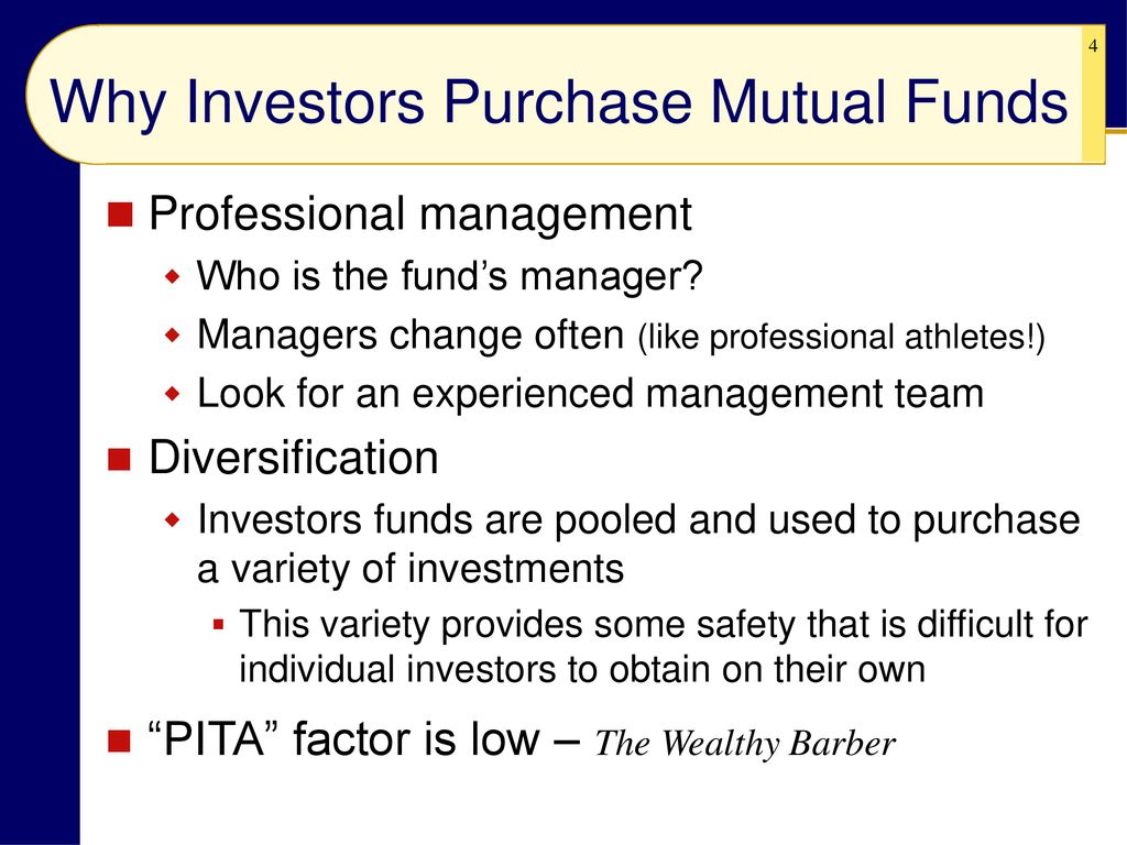 CHAPTER 13 Investing in Mutual Funds a.k.a. Investment Companies, - ppt ...