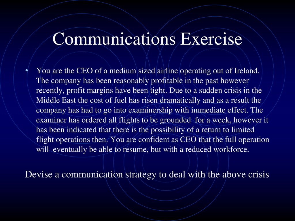 Communications Exercise