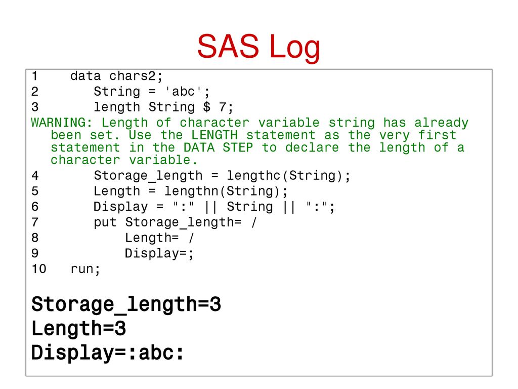 A Survey of Some of the Most Useful SAS® Functions - ppt download