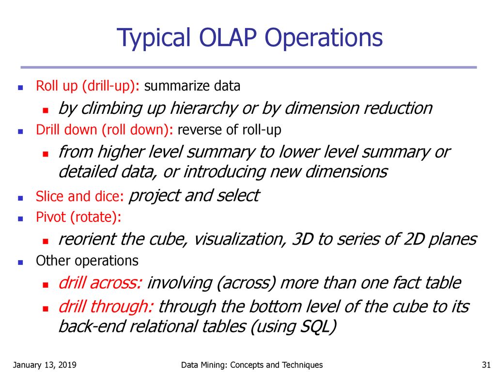 Data Mining: Concepts And Techniques — Chapter 3 — - Ppt Download