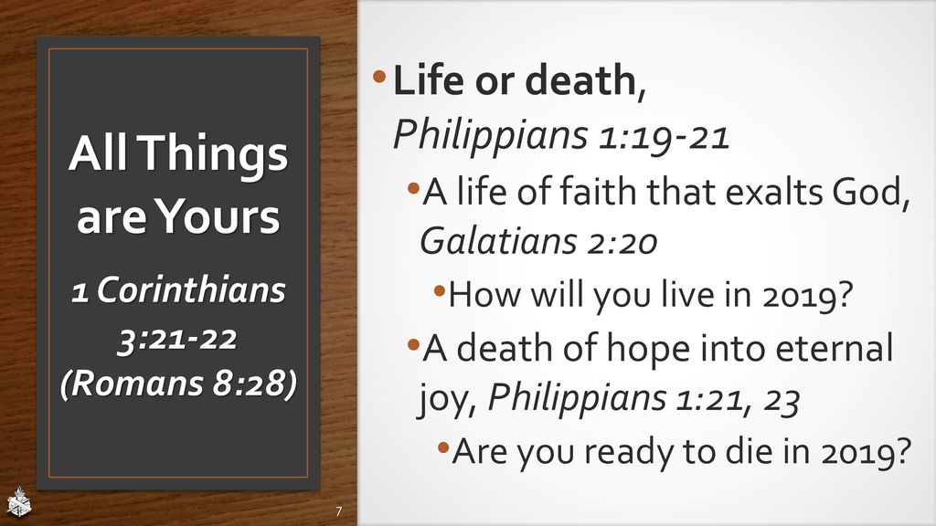 All Things Are Yours 1 Corinthians 3 Ppt Download