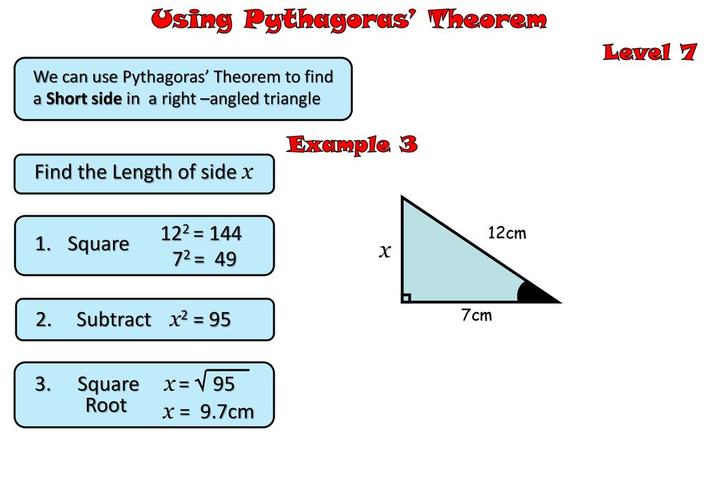 Using Pythagoras’ Theorem - ppt download