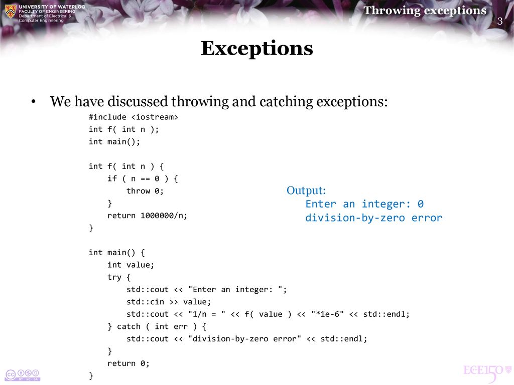 Throwing exceptions ppt download