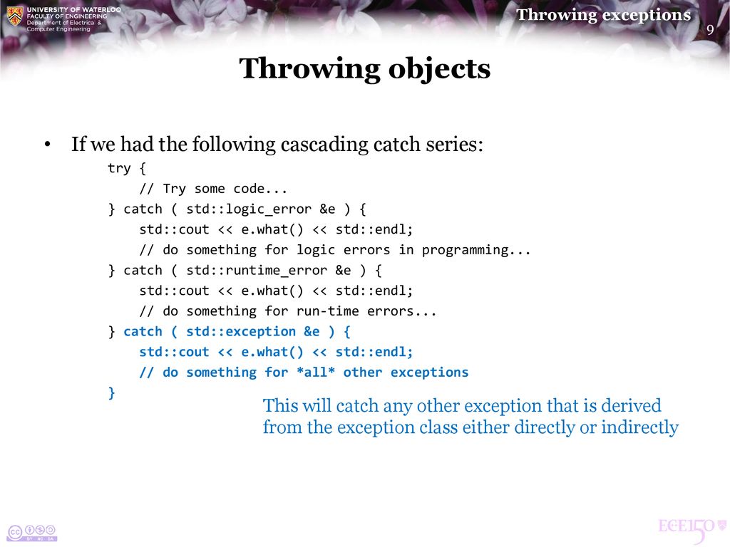 Throwing exceptions ppt download