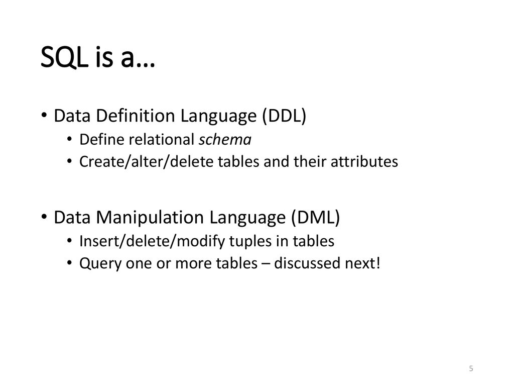 CMPT 354: Database System I - ppt download