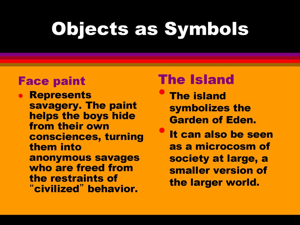 Objects as Symbols The Island Face paint