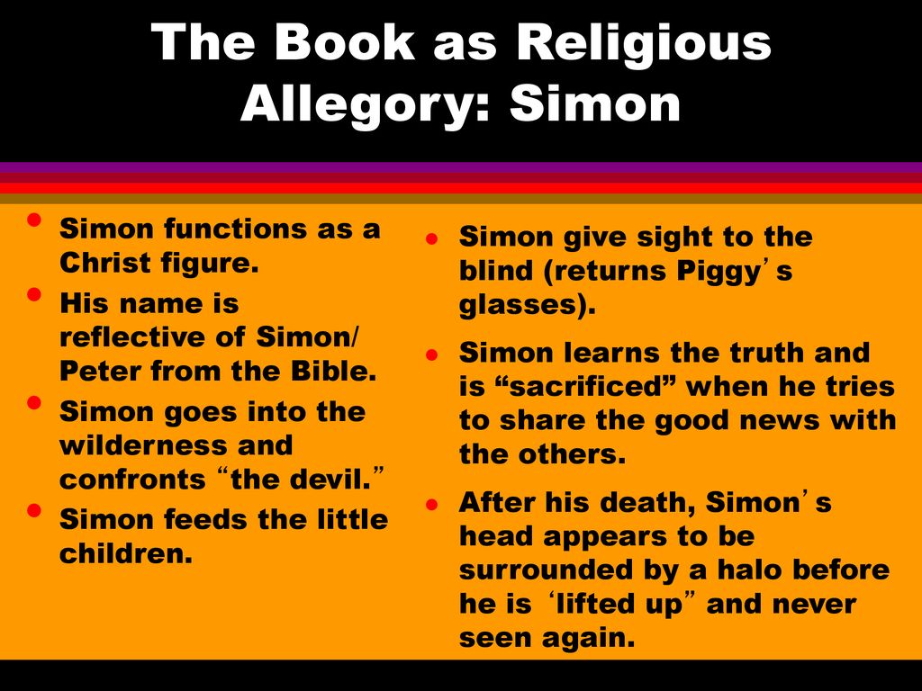 The Book as Religious Allegory: Simon