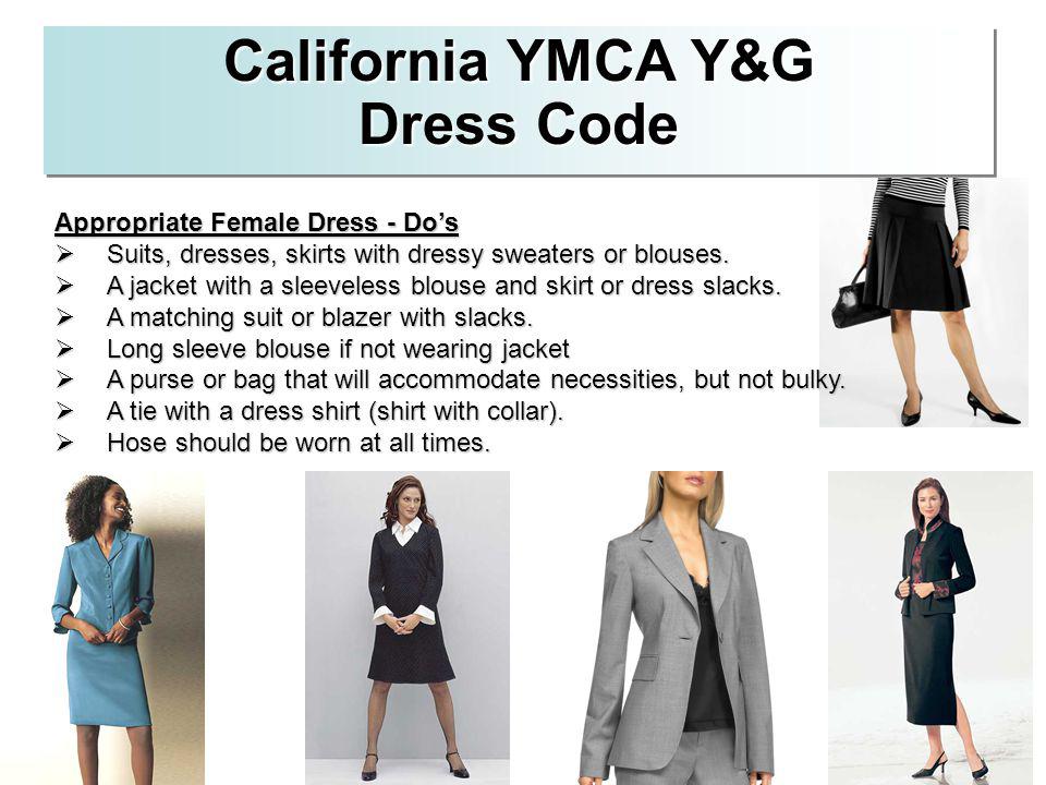 ymca dress code