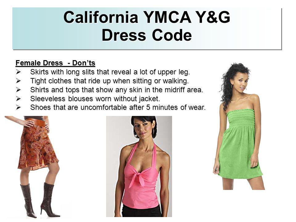 ymca dress code