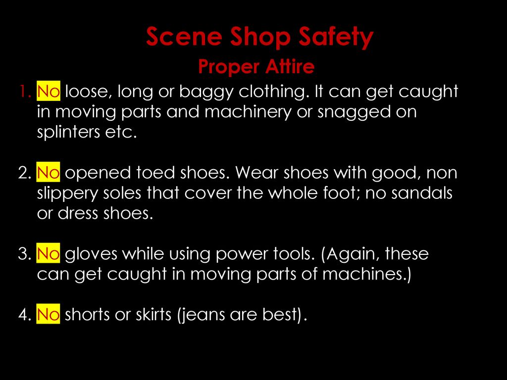 Theatre Safety And Tools - Ppt Download