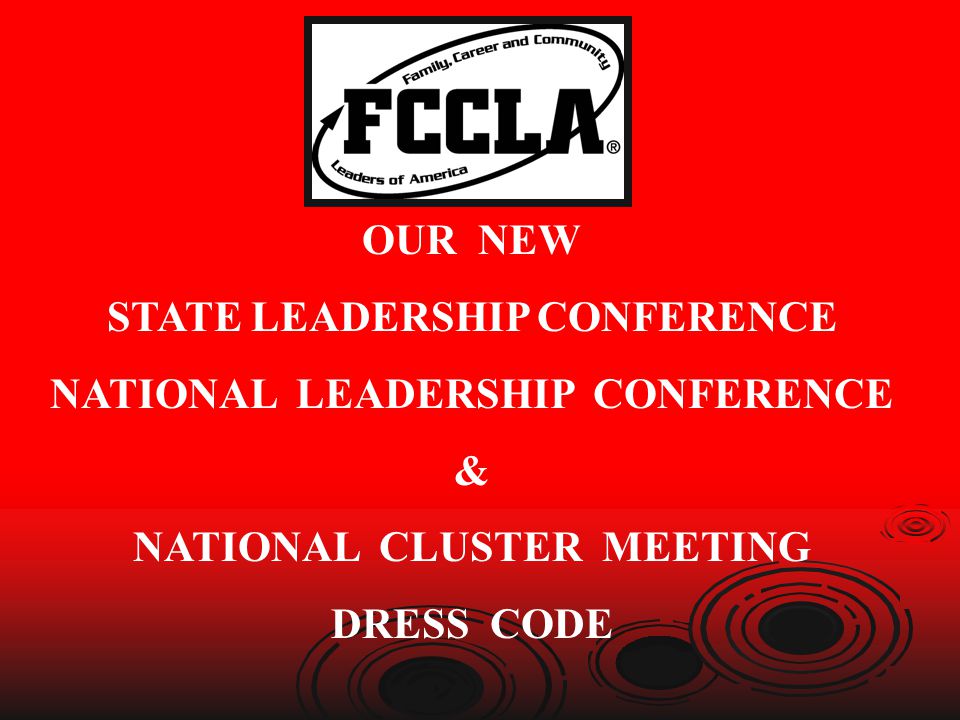 STATE LEADERSHIP CONFERENCE NATIONAL LEADERSHIP CONFERENCE &