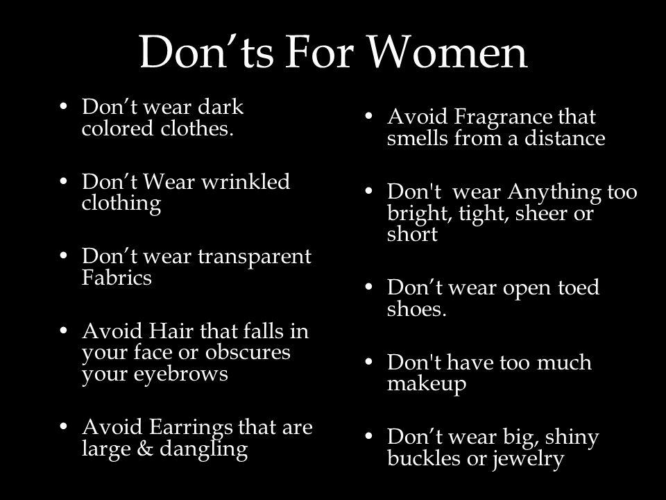 Don’ts For Women Avoid Fragrance that smells from a distance