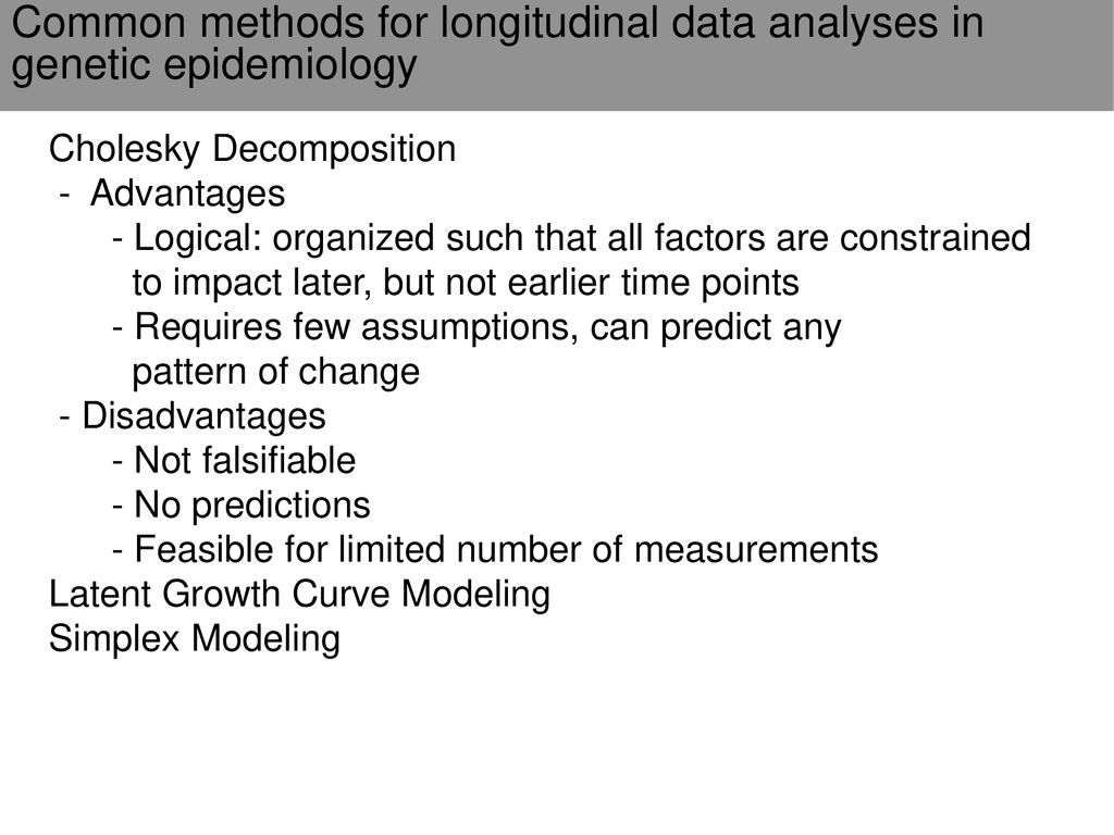 Longitudinal modeling ppt download