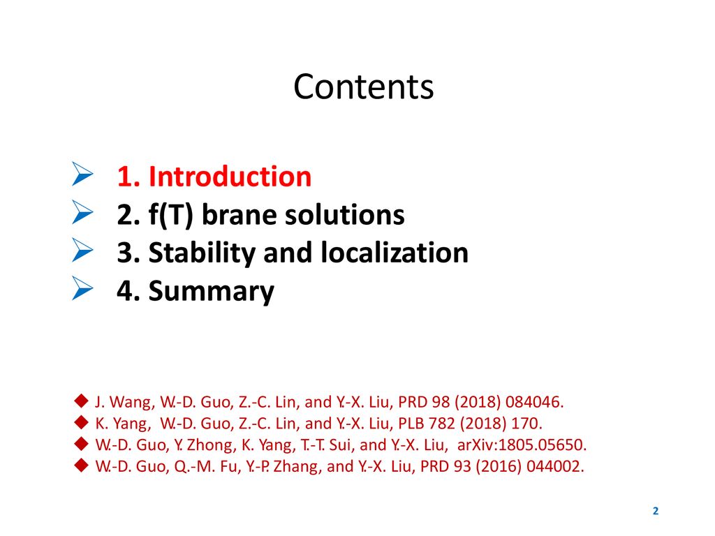 Brane World In F T Gravity Fo Guang Shan Kaohsiung Taiwan Ppt Download