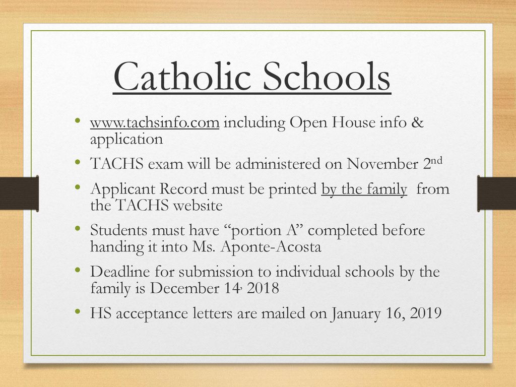 High School Application Process ppt download