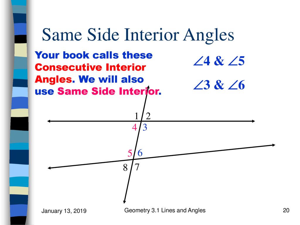 Geometry 3 1 Line Angle Pairs Ppt Download
