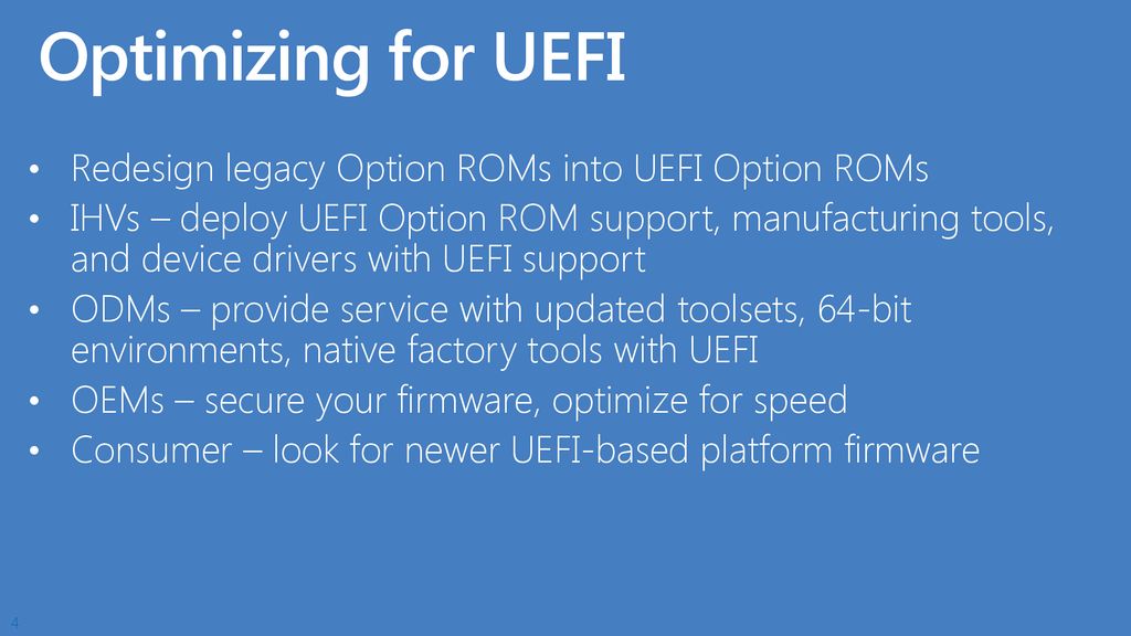 Option ROM Designs for UEFI - ppt download